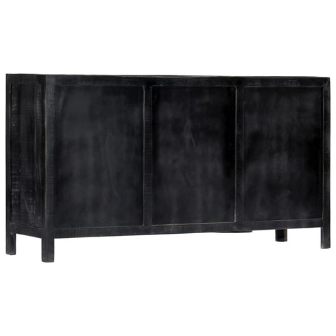 Rustika Rowe -  Sideboard Black 147x40x80 cm Solid Mango Wood